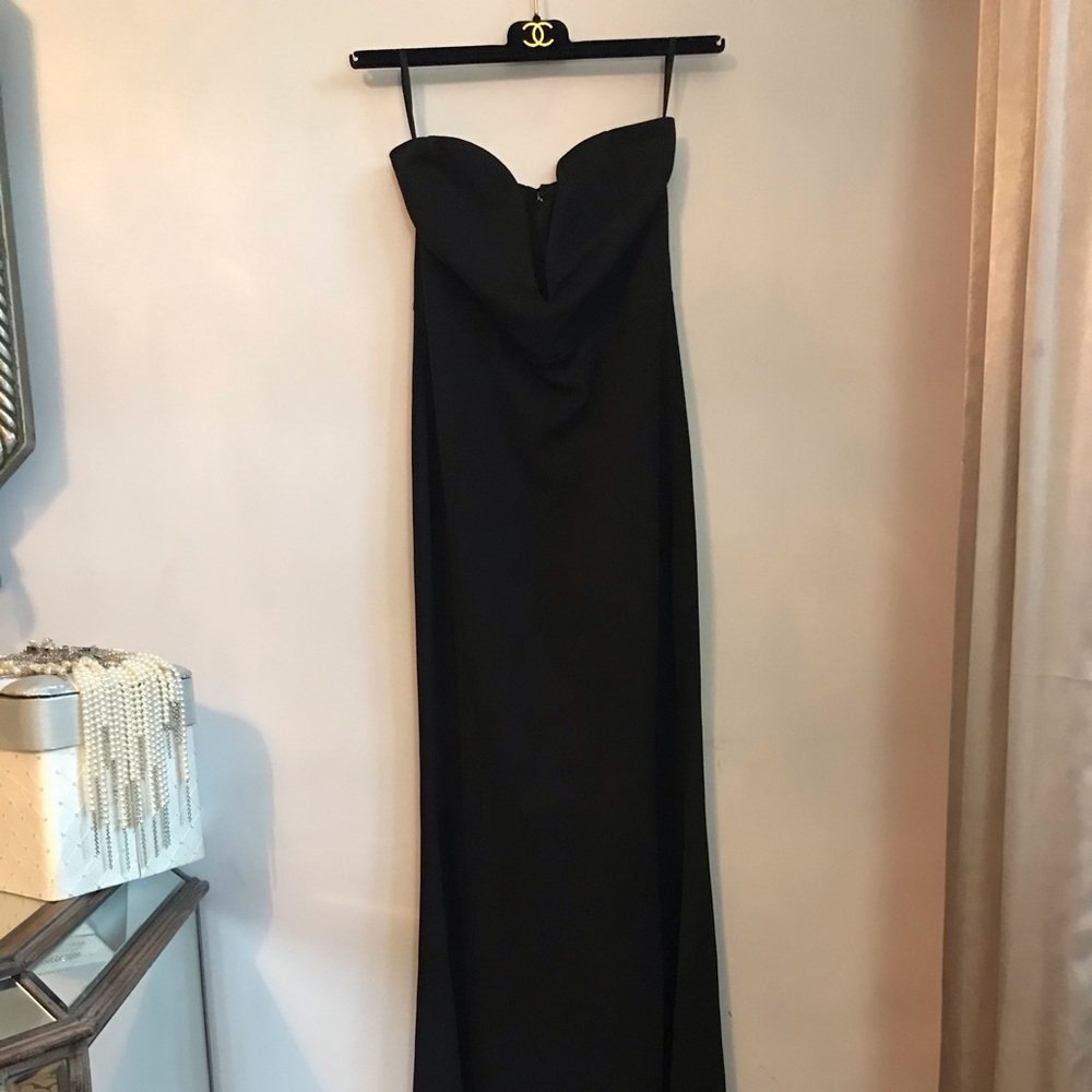 Sexy black Strapless Evening Gown